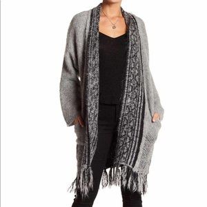 360 Sweater Riorose Fringe Alpaca Wool Shawl Cardigan